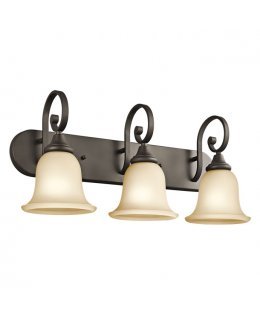Kichler 45055OZ Monroe Bath Vanity 3 Light Fixture 